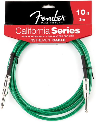 Fender 10' California Cable Surf Green