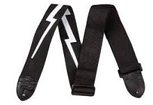 Fender 2.5` Nylon Lighting Bolt Strap Black