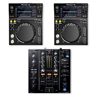 Pioneer Dj XDJ-700 (2 шт) + Pioneer Dj DJM-450 (1 шт)