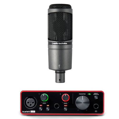 ​Focusrite Scarlett Solo 3rd gen (1 шт) + Audio-Technica AT2020 (1 шт)