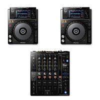 Pioneer Dj XDJ-1000MK2 (2 шт) + Pioneer Dj DJM-750MK2 (1 шт)