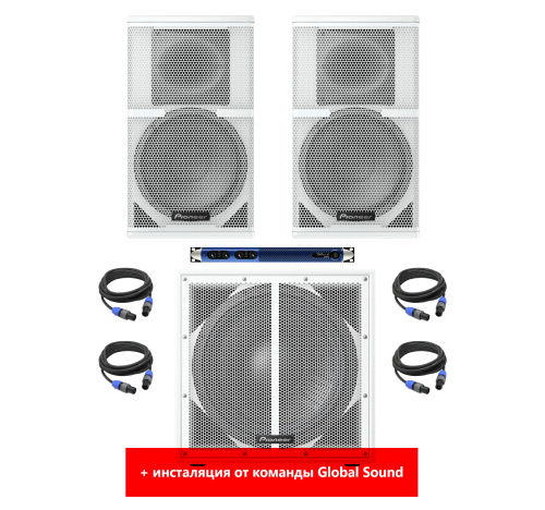 Топовый комплект звука Pioneer для dj - бара (черный) фото 2