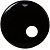 Remo POWERSTROKE 3 22" EBONY W/Pre-Cut Hole