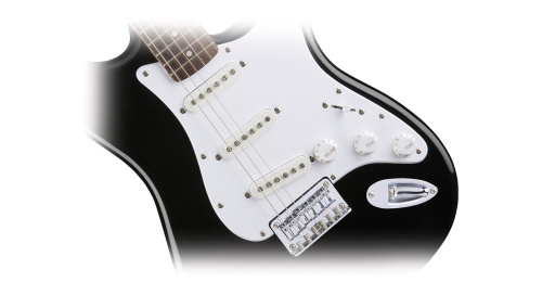 Fender Squier MM Stratocaster Hard Tail Black фото 2