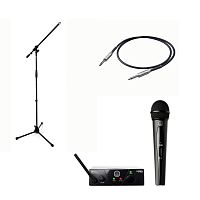 AKG WMS40 Mini Vocal Set BD (1 шт) + Tempo MS100BK (1 шт) + Proel BULK100LU1 (1 шт)